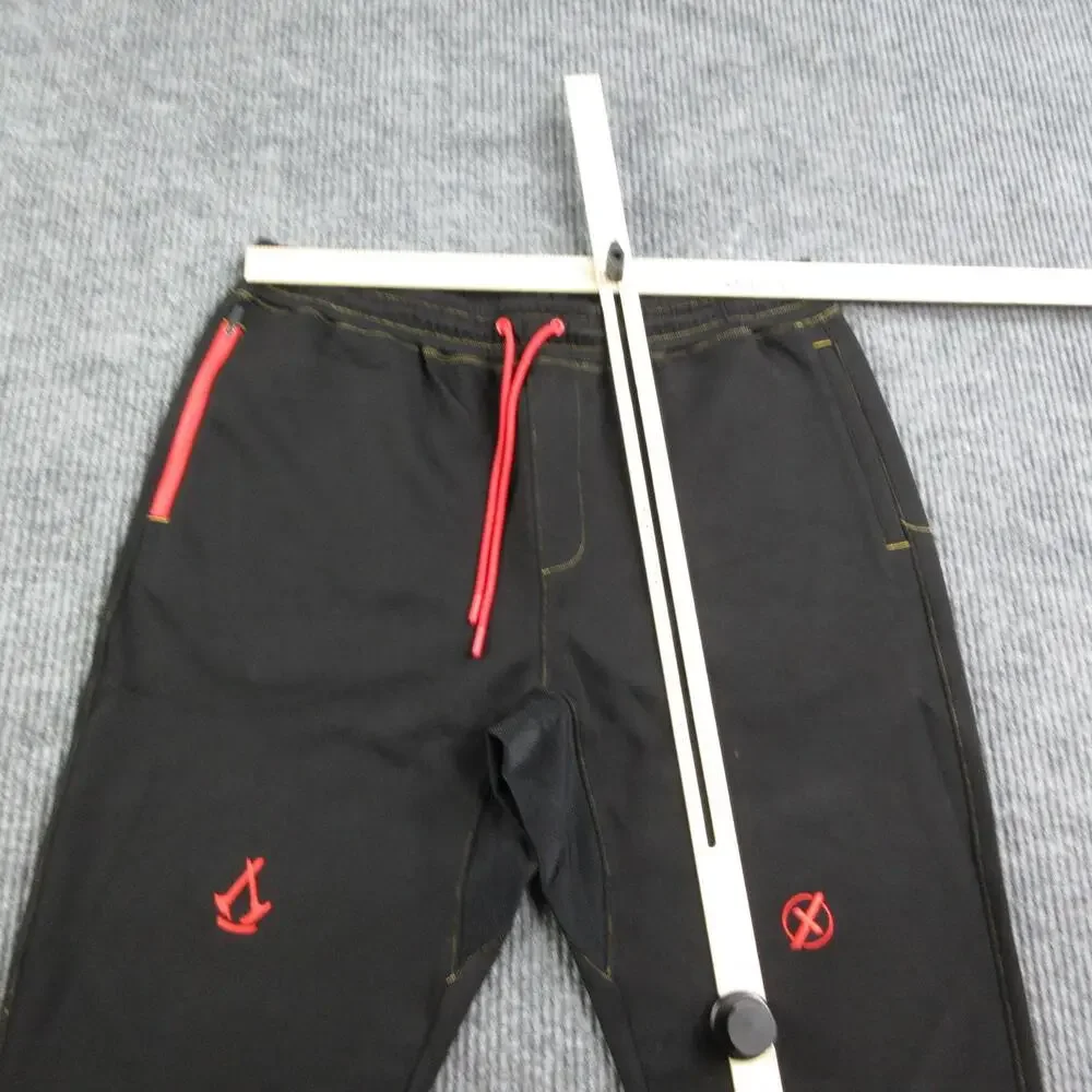 SUPERX Pants Mens 3XL Black Jogger Jersey Assassins Creed Yasuke 35x28.5* NWT
